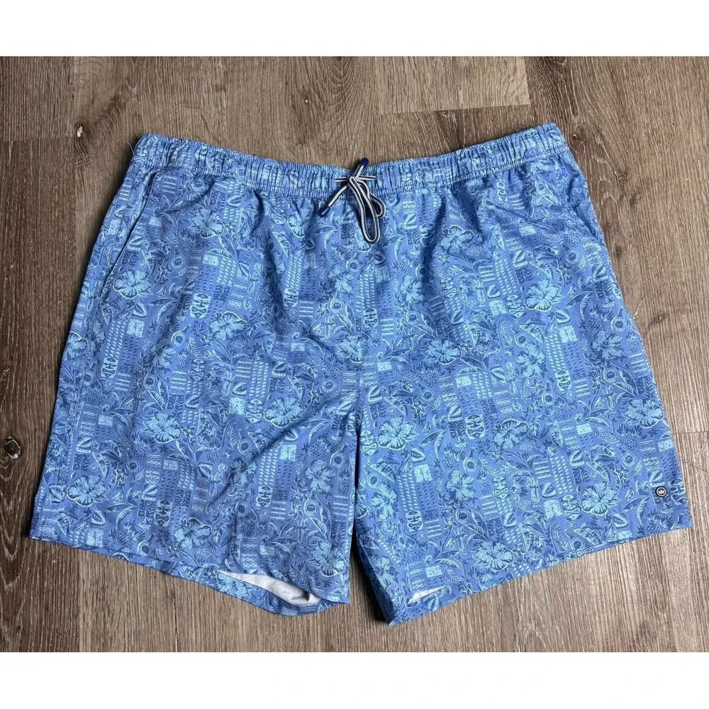 Peter Millar Men's XXL Stellar Blue Mai Tai Tropical Print 7